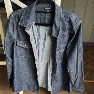Joe Fresh Blue Lightweight Shirt Jacket